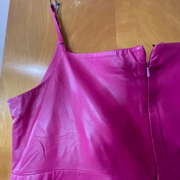 Nasty gal 💯 leather pinafore mini dress - XXL - Picture 3 of 8